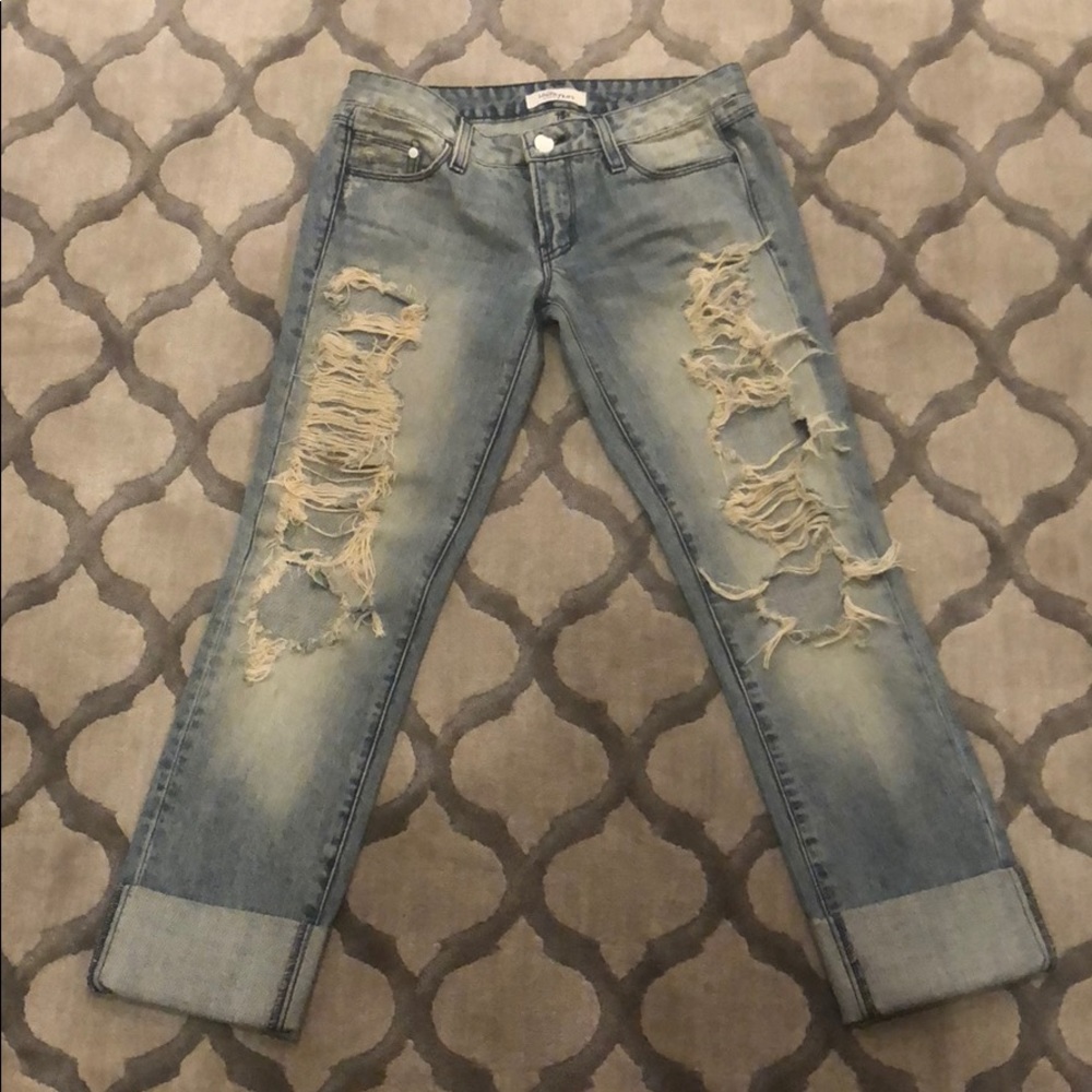 Whitley Kros “holy” jeans. Size 26